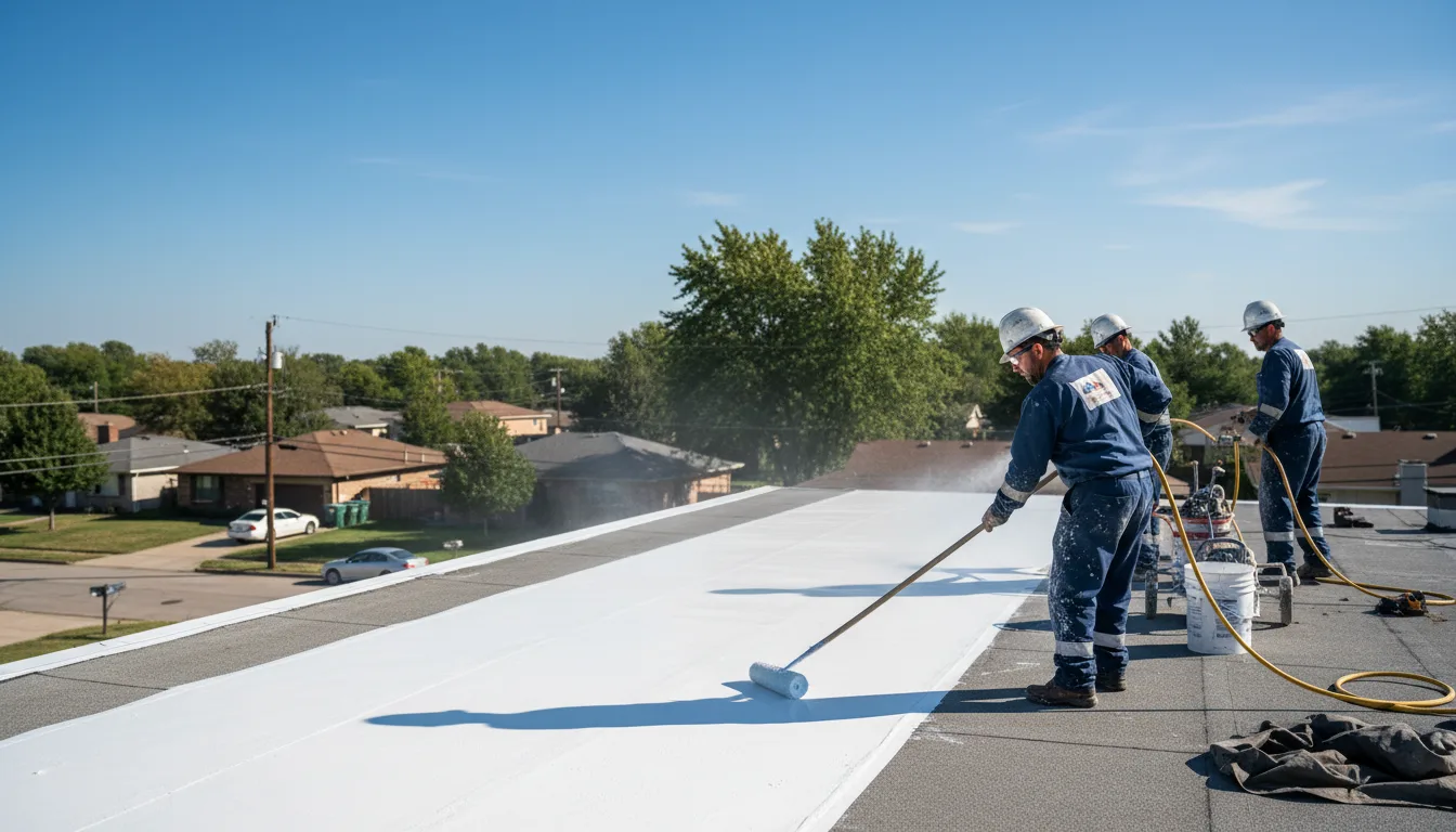 Commercial roof coating in Worley, ID near me